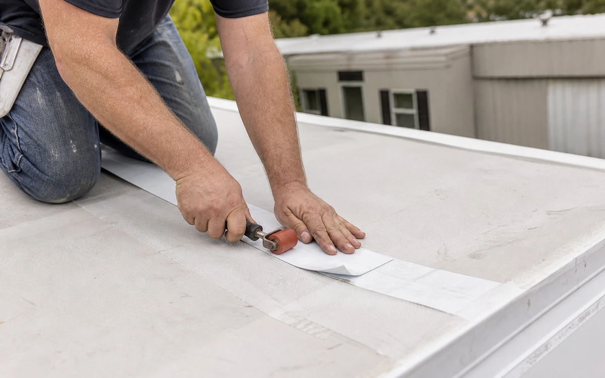 Mobile home roofing contractor